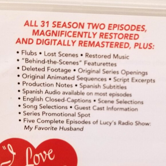 "I Love Lucy" Season 2 on DVD, NEW - Picture 6 of 8
